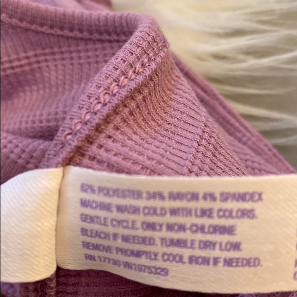 😍PRICE FIRM! NEW! Passion Purple Summer Pajama Set Ribbed Edge Accent - Picture 5 of 5